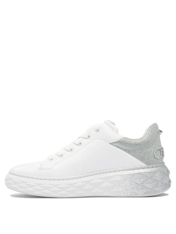 "Jimmy Choo" baskets femme blanches cuir - Image 3