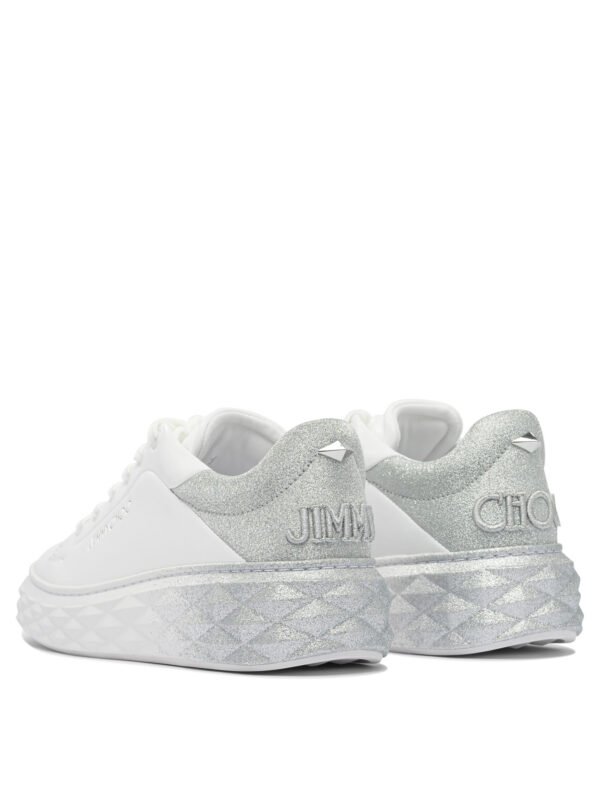 "Jimmy Choo" baskets femme blanches cuir - Image 4