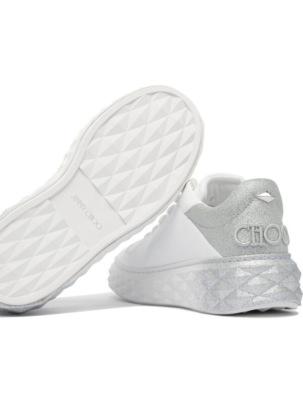 "Jimmy Choo" baskets femme blanches cuir - Image 5