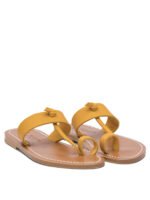 "K.Jacques" sandales femme jaunes en cuir - Image 2