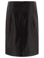 "Loulou Studio" Jupe femme noire en cuir – Image 2