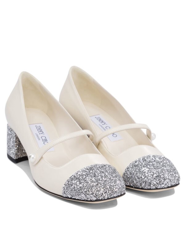 "Jimmy Choo" chaussures à talons femme blanches en cuir – Image 2
