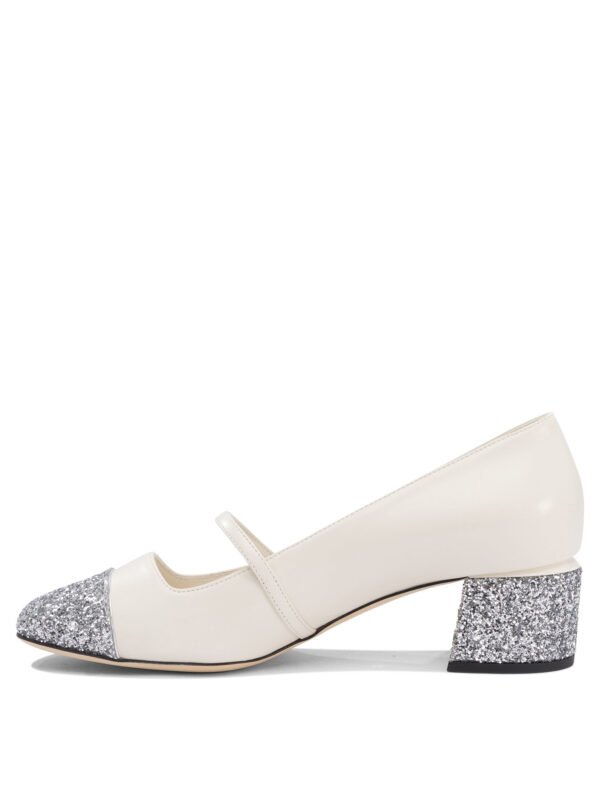 "Jimmy Choo" chaussures à talons femme blanches en cuir – Image 3
