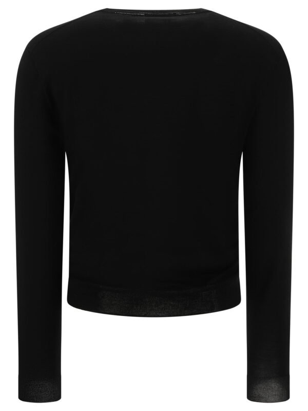 "Lardini" pull noir laine cachemire coupe regular homme – Image 2