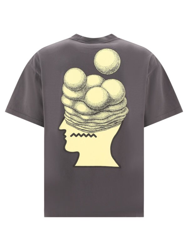 "Brain Dead" T-shirt homme gris en coton coupe regular – Image 2