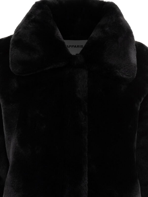 "Apparis" manteau femme noir Elis en polyester recyclé – Image 3