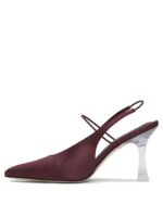 "Studio Amelia" escarpins femme bordeaux en tissu – Image 3