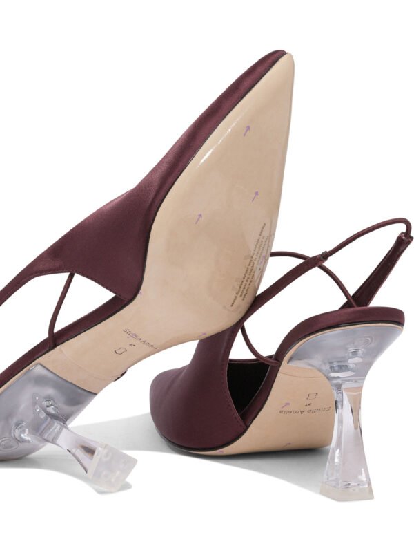 "Studio Amelia" escarpins femme bordeaux en tissu – Image 5