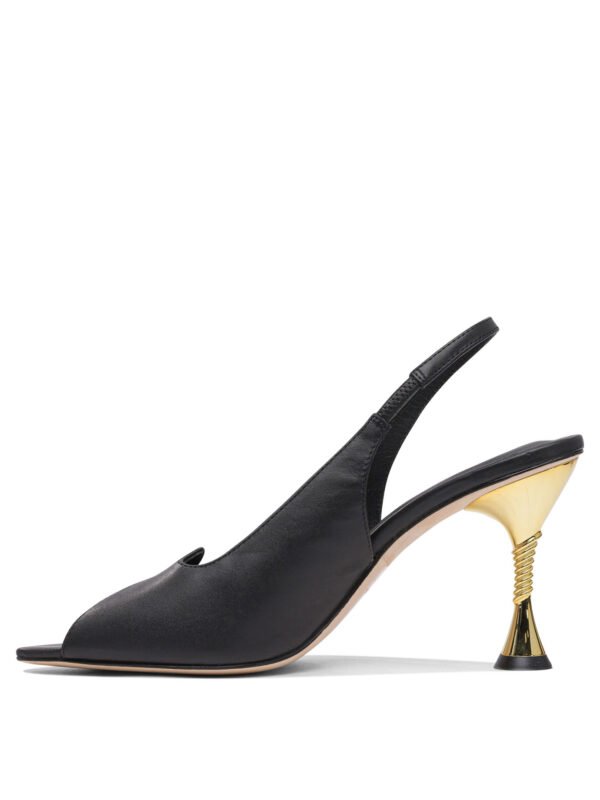 "Studio Amelia" chaussures à talons femme noires en cuir – Image 3