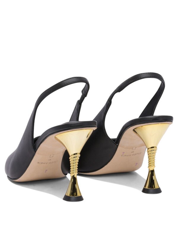 "Studio Amelia" chaussures à talons femme noires en cuir – Image 4