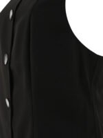 "Ganni" robe noire polyester coupe regular femme – Image 4