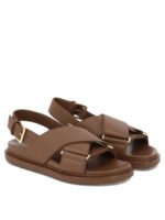 "Marni" sandales femme marron Fussbett en cuir – Image 2