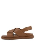 "Marni" sandales femme marron Fussbett en cuir – Image 3