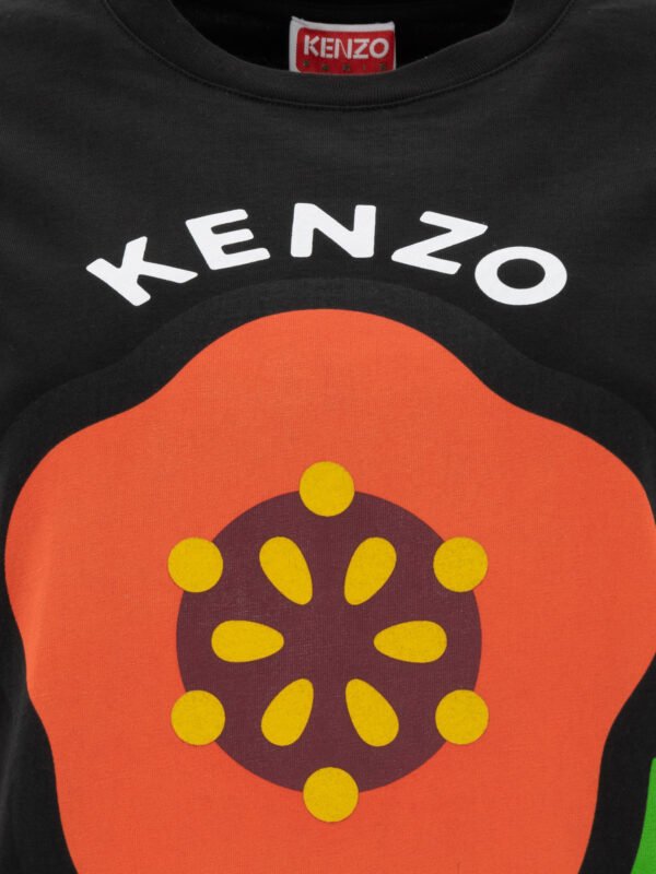 "Kenzo" t-shirt femme noir en coton - Image 3