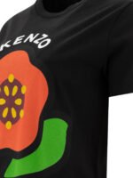 "Kenzo" t-shirt femme noir en coton - Image 4