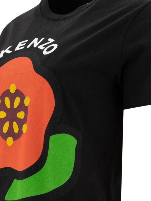 "Kenzo" t-shirt femme noir en coton - Image 4
