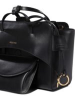 "Hidesins" sac à main femme noir en cuir – Image 4
