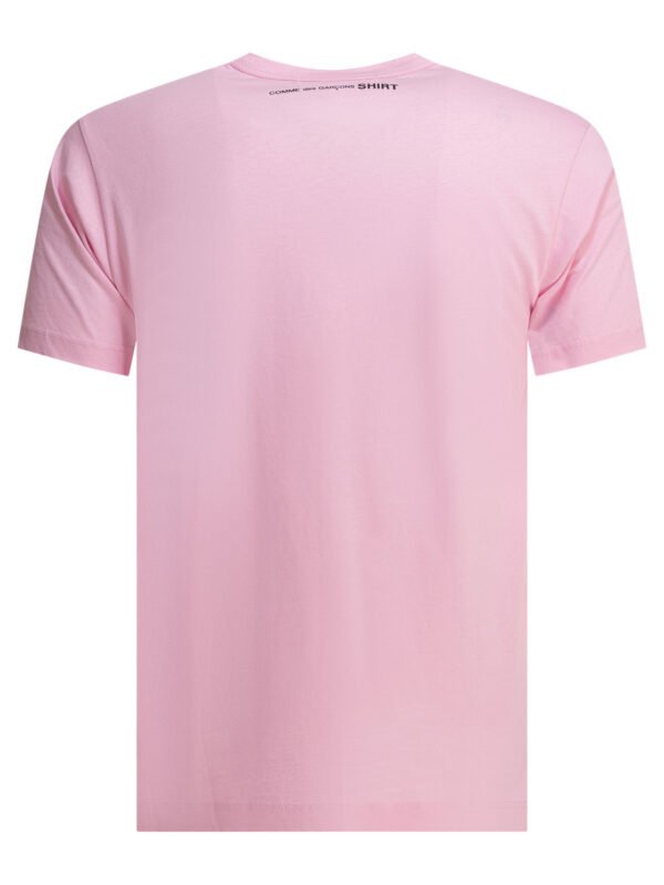 "Comme Des Garçons Shirt" t-shirt rose en coton à manches courtes pour homme - Image 2