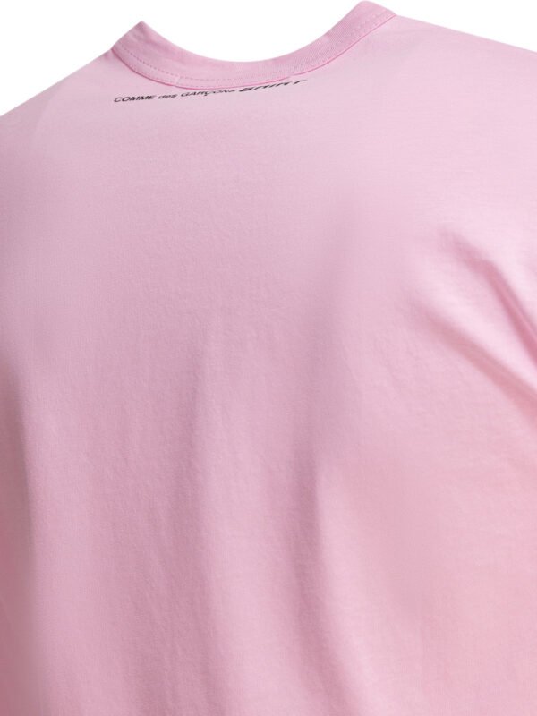 "Comme Des Garçons Shirt" t-shirt rose en coton à manches courtes pour homme - Image 4