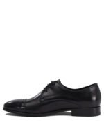 "Fabi" chaussures à lacets derby homme noires en cuir – Image 3