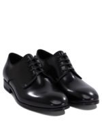"Fabi" chaussures à lacets derby homme noires en cuir – Image 2
