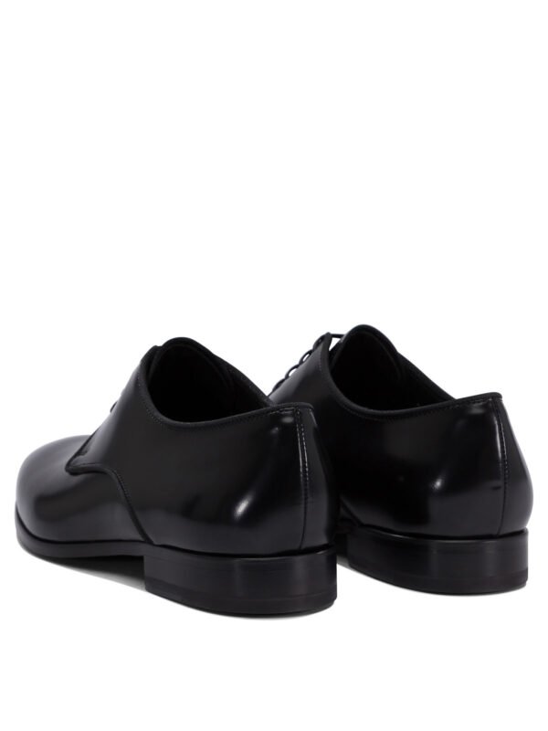 "Fabi" chaussures à lacets derby homme noires en cuir – Image 4