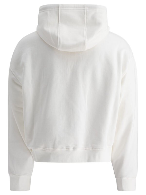 "Marni" sweat à capuche homme blanc en coton biologique avec logo – Image 2