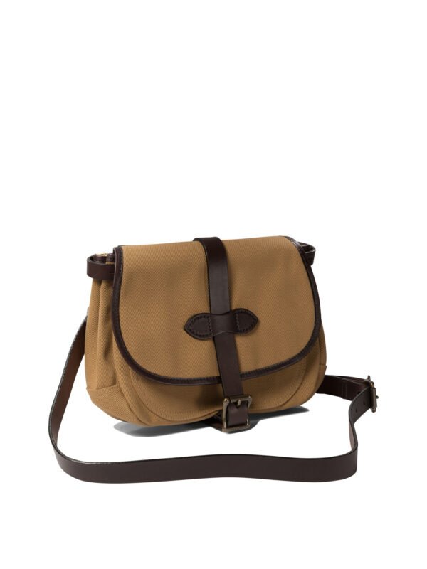 "Filson" sac bandoulière femme beige en coton XS Field Bag – Image 2