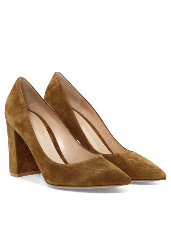 "Gianvito Rossi" escarpins femme marron en daim – Image 2