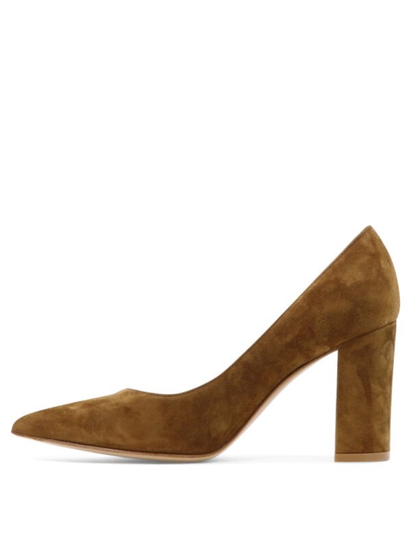 "Gianvito Rossi" escarpins femme marron en daim – Image 3