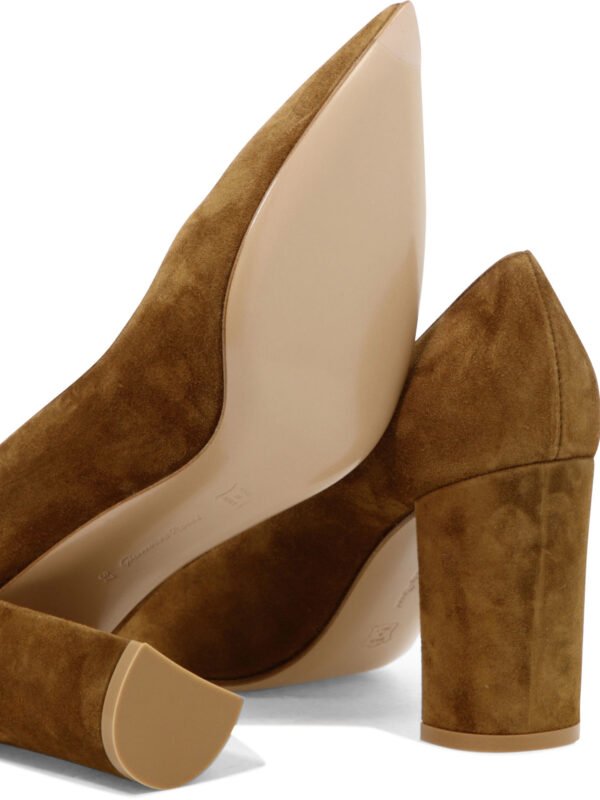 "Gianvito Rossi" escarpins femme marron en daim – Image 5