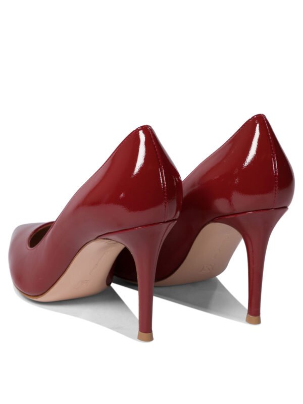 "Gianvito Rossi" escarpins femme rouges en cuir verni talon 85 mm – Image 4