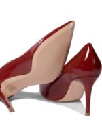 "Gianvito Rossi" escarpins femme rouges en cuir verni talon 85 mm – Image 5