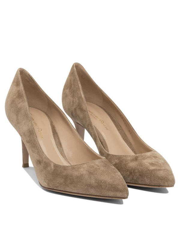 "Gianvito Rossi" Chaussures à talons femme beige en suède – Image 2