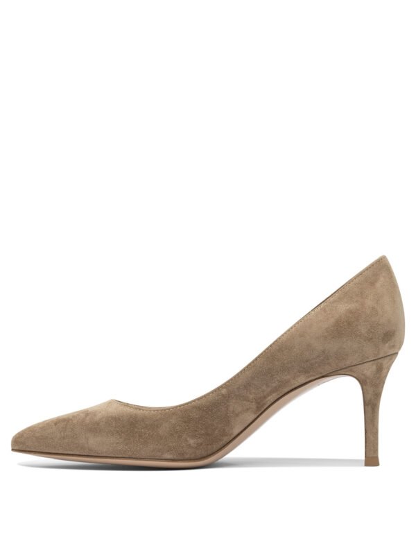 "Gianvito Rossi" Chaussures à talons femme beige en suède – Image 3