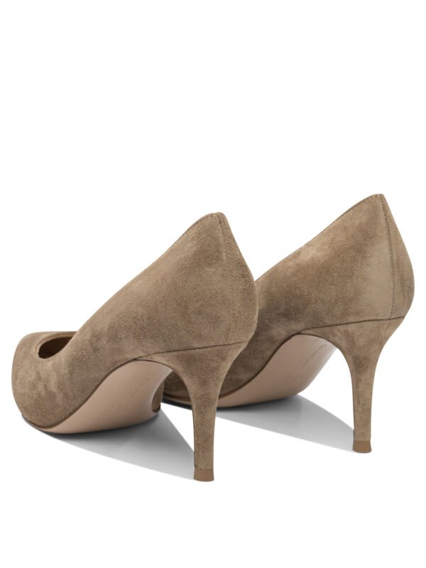 "Gianvito Rossi" Chaussures à talons femme beige en suède – Image 4