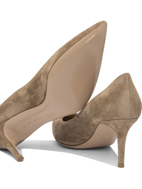 "Gianvito Rossi" Chaussures à talons femme beige en suède – Image 5