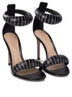 "Gianvito Rossi" sandales femme noires en cuir - Image 2