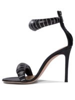 "Gianvito Rossi" sandales femme noires en cuir - Image 3