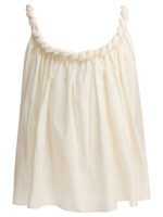 "LouLou De Saison" top femme beige coton soie - Image 2