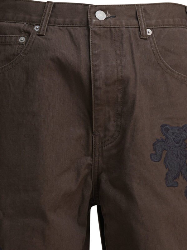 "Thisisneverthat®" pantalon homme marron coton coupe relaxed – Image 3