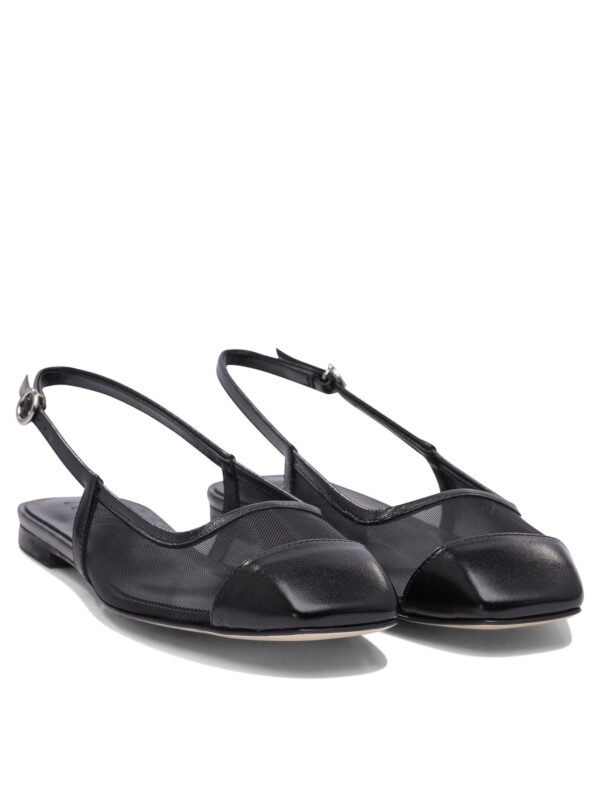 "Aeyde" slingbacks Geraldine noires en cuir nappa pour femme – Image 2