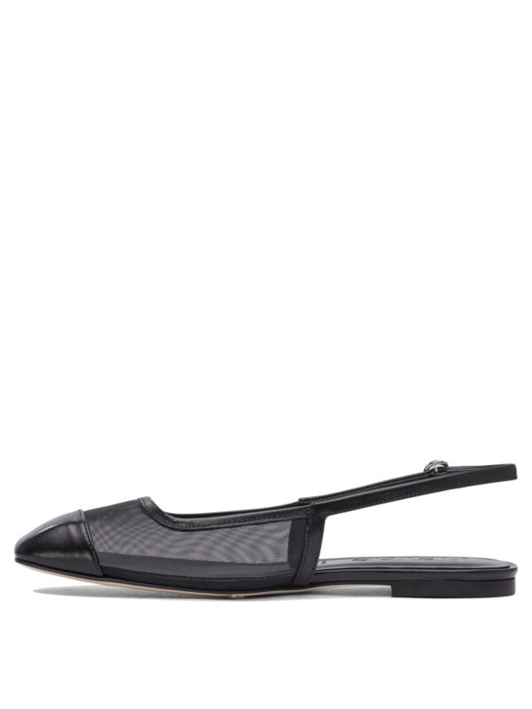 "Aeyde" slingbacks Geraldine noires en cuir nappa pour femme – Image 3