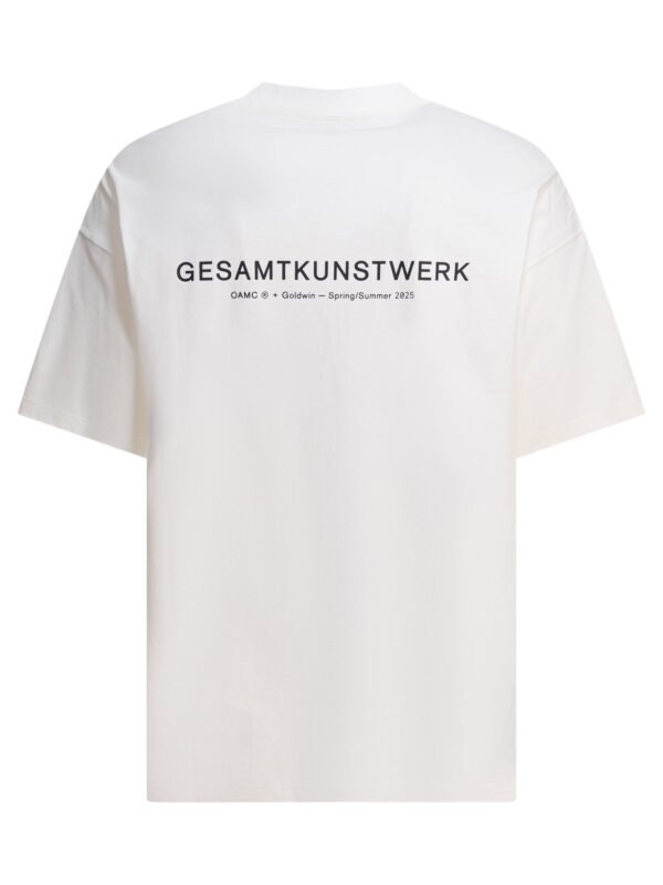 "Goldwin" T-shirt OAMC homme blanc coton coupe ample – Image 2