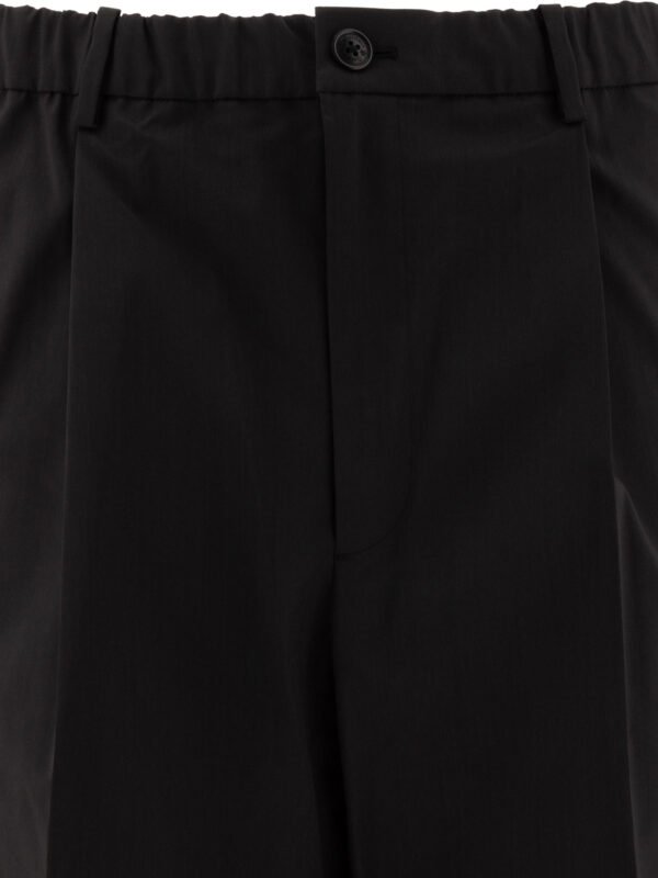 "Goldwin" pantalon homme noir polyester laine coupe regular – Image 3