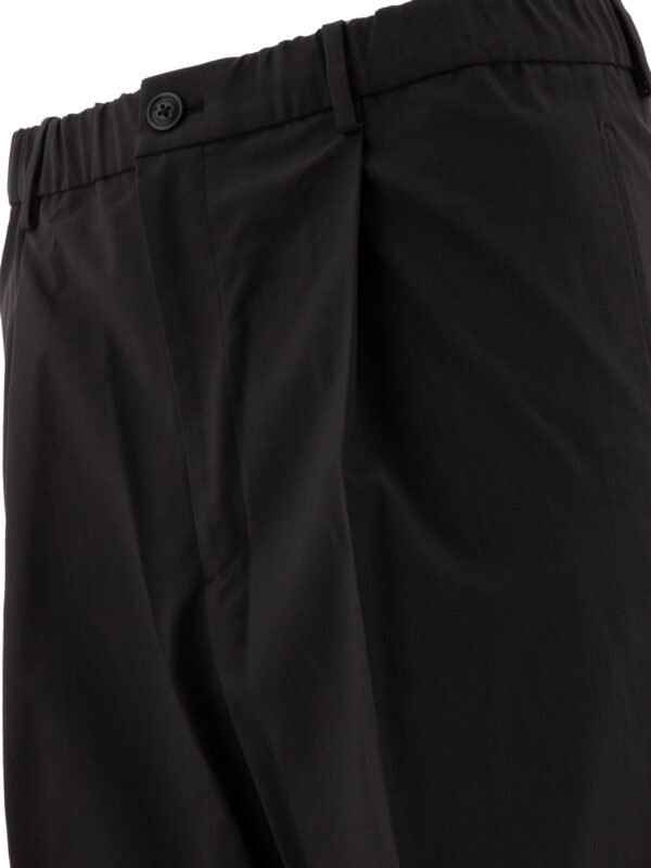 "Goldwin" pantalon homme noir polyester laine coupe regular – Image 4