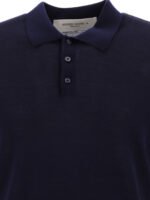 "Golden Goose" polo homme bleu en laine vierge mérinos – Image 3