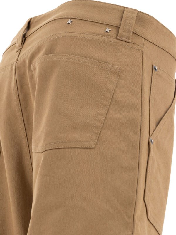 "Golden Goose" pantalon cargo homme beige coton – Image 4