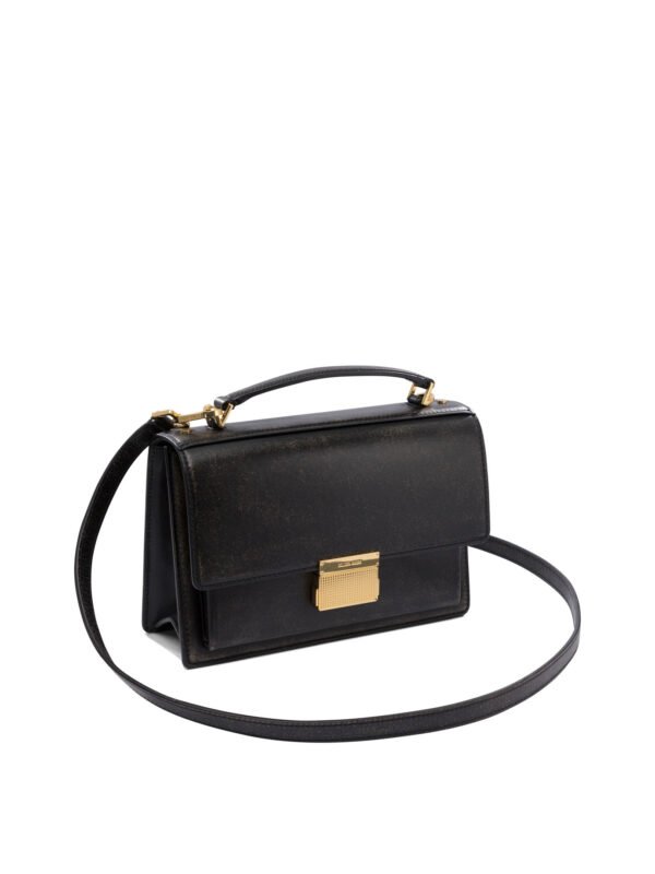 "Golden Goose" sac bandoulière noir en cuir – Image 2