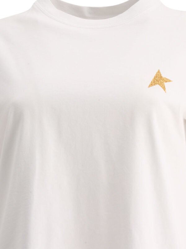 "Golden Goose" t-shirt femme blanc One Star en coton - Image 3